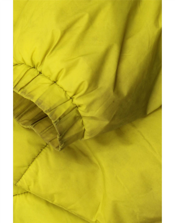Zara Veste matelassée coupe ample pour homme UK 36 Small Jaune Polyester