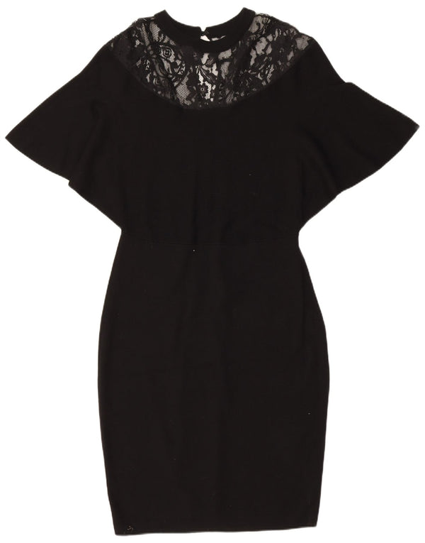 Coast Robe moulante chauve-souris pour femme UK 44 Large Viscose noire