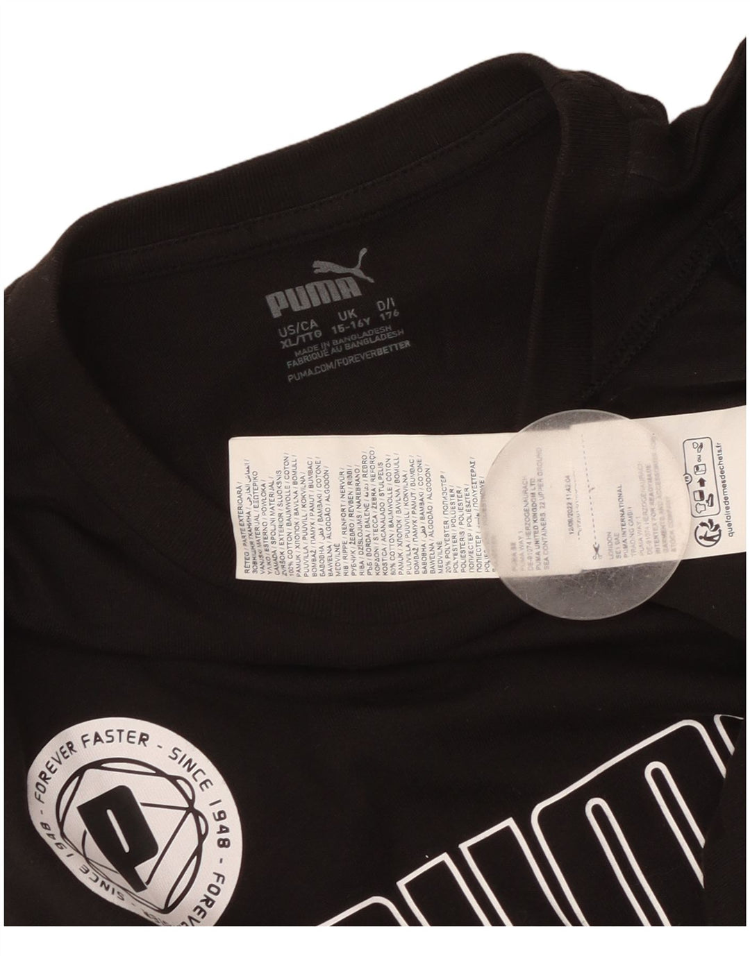 Puma Débardeur Graphique Garçon 15-16 ans Noir Coton