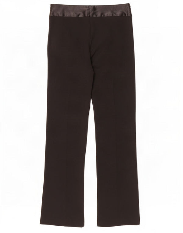 Topshop Pantalon décontracté bootcut pour femme UK 12 Medium W30 L35 Noir Polyester
