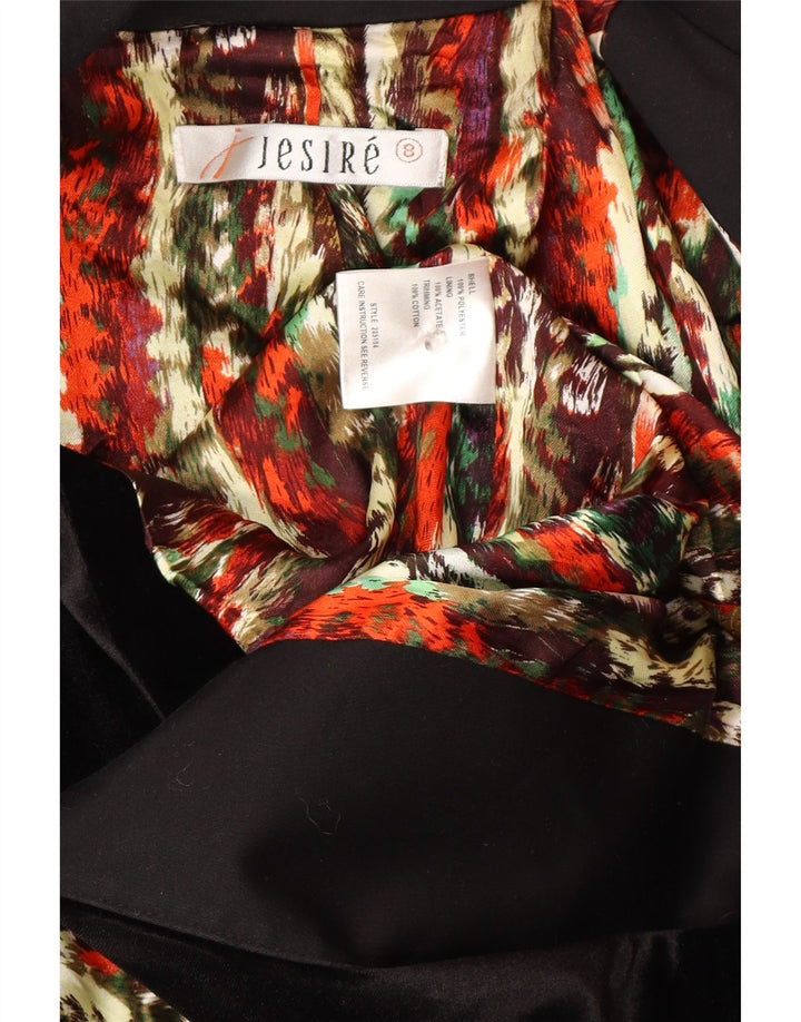 Jesire Veste blazer croisée pour femme UK 8 Small Noir Polyester