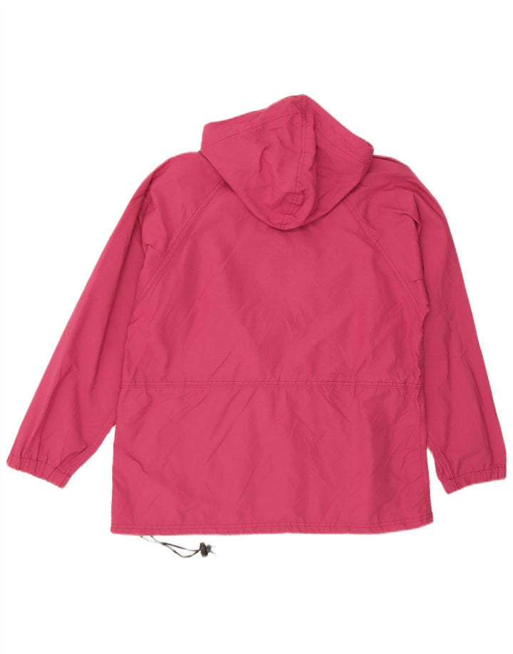 L.L.Bean Veste de pluie à capuche pour femme UK 14 Nylon rose moyen