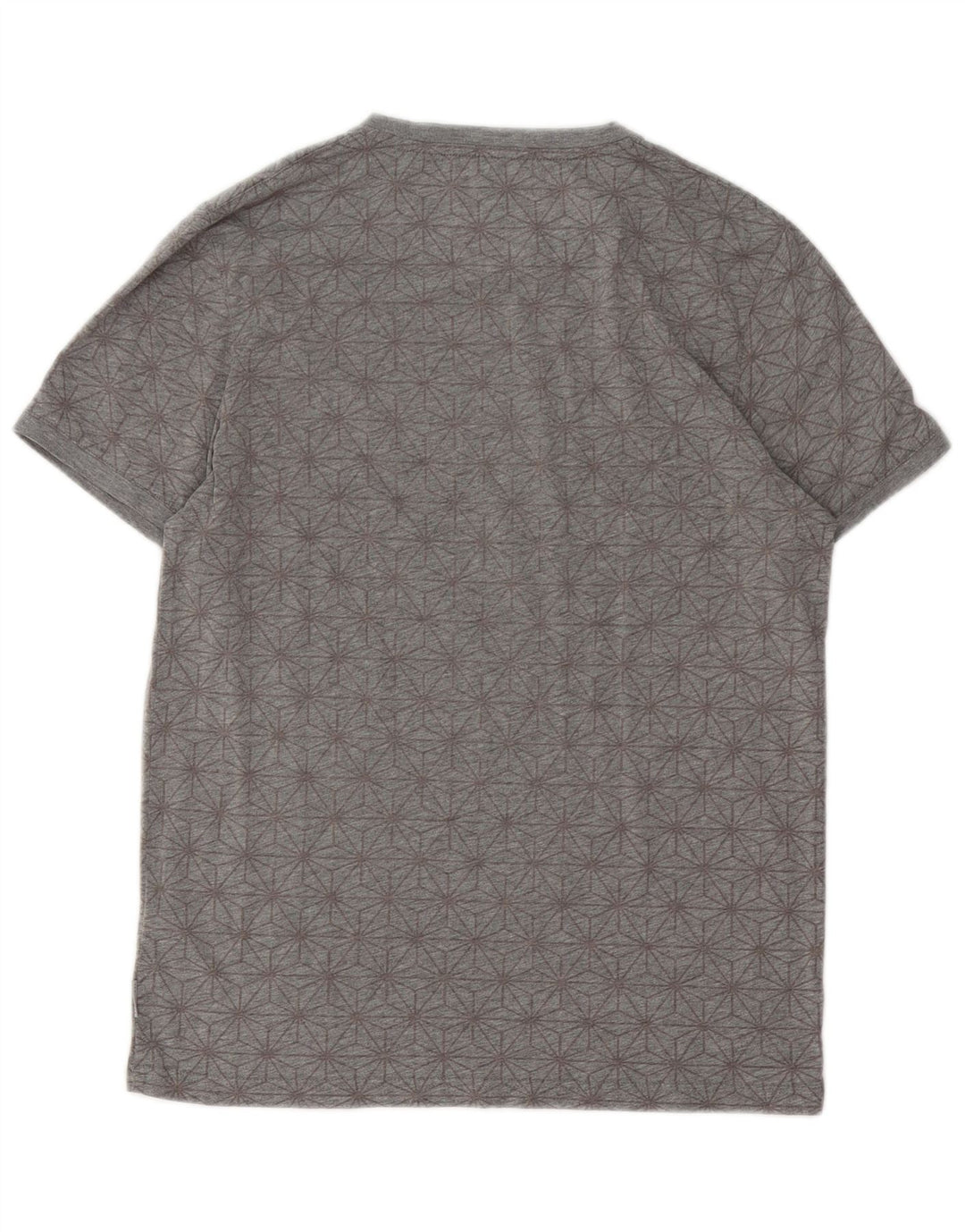 Ted Baker T-shirt graphique pour homme Taille 3 Gris moyen Coton géométrique