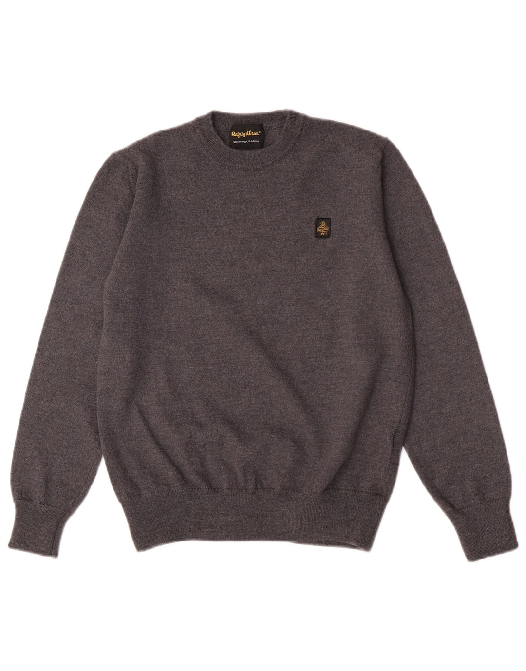 Refrigiwear Pull col rond garçon 11-12 ans laine gris moyen