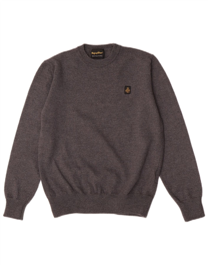 Refrigiwear Pull col rond garçon 11-12 ans laine gris moyen
