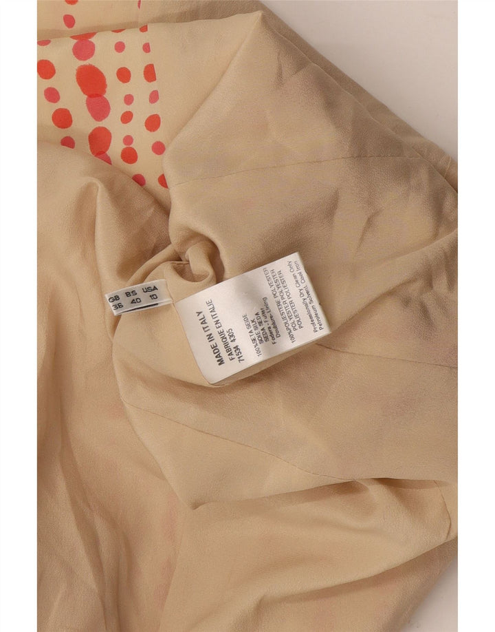 vintage Femmes 3/4 Manches 3 Bouton Blazer Veste US 10 Grand Beige Repéré