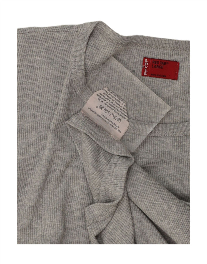 LEVI'S Mens T-Shirt Top Large Grey Cotton Vintage Levi's and Second-Hand Levi's from Messina Hembry 