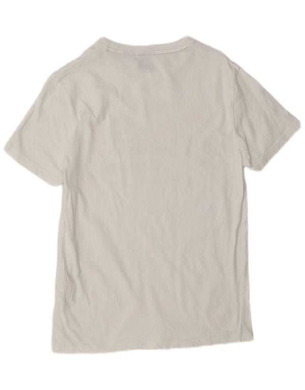 Superdry T-Shirt Graphique Homme Blanc Moyen Coton