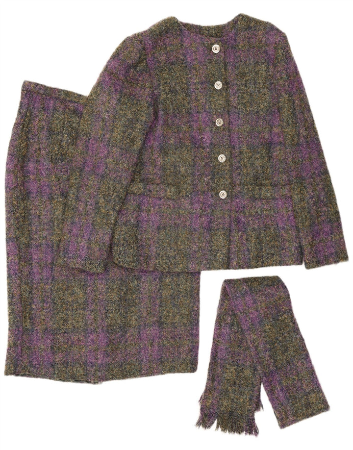 Castleisland Ensemble jupe 2 pièces pour femme UK 12 Medium W32 Carreaux multicolores