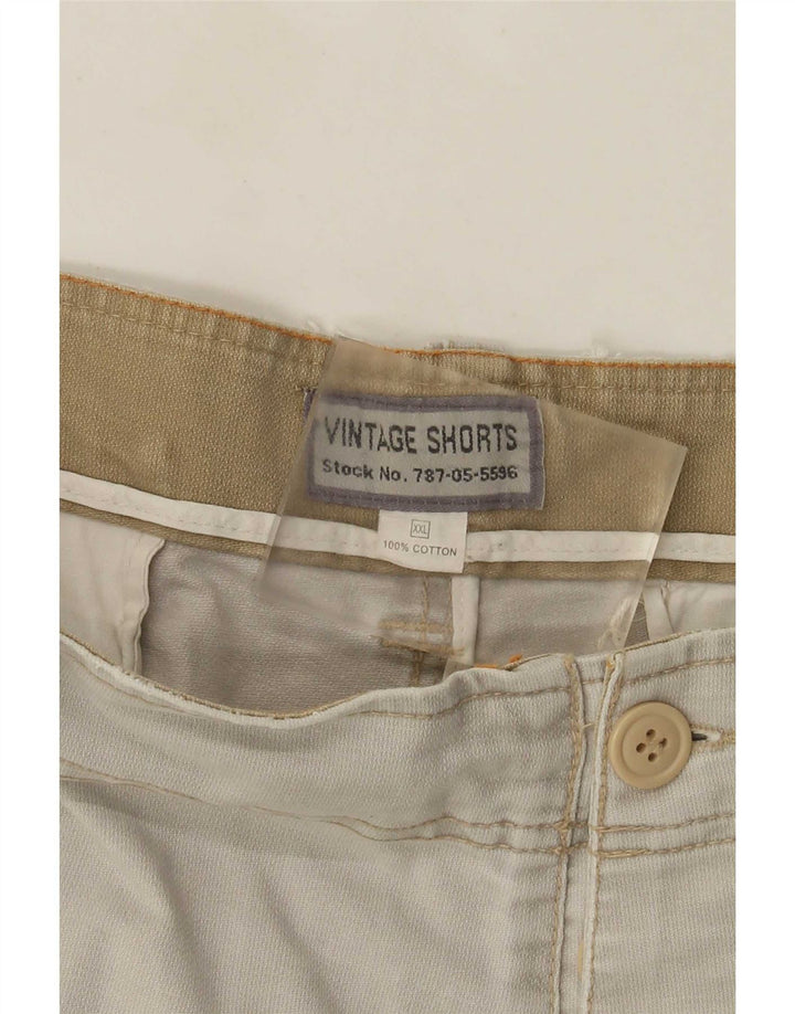 Short Cargo Vintage Homme 2XL W42 Coton Gris