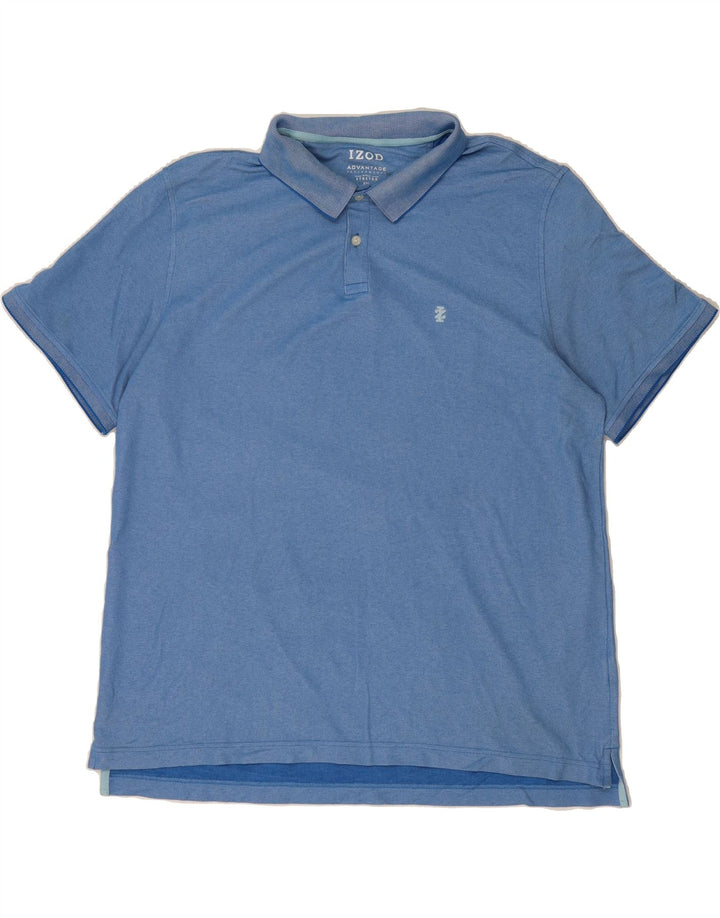 IZOD Mens Polo Shirt 2XL Blue Cotton Vintage Izod and Second-Hand Izod from Messina Hembry 