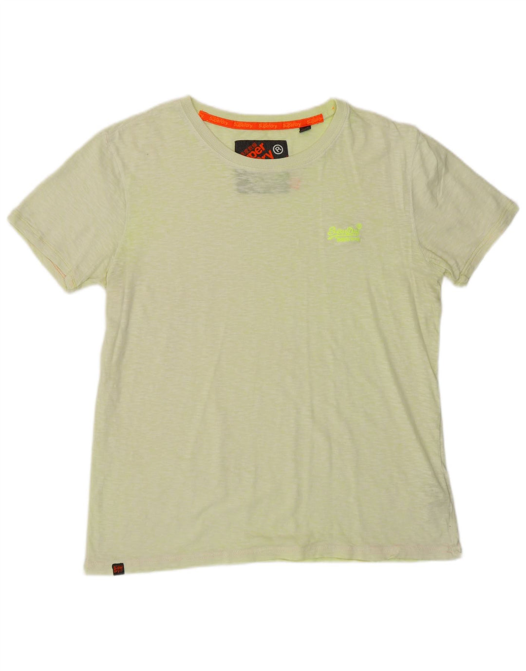 SUPERDRY T-Shirt Homme Vert Moyen Moucheté Coton