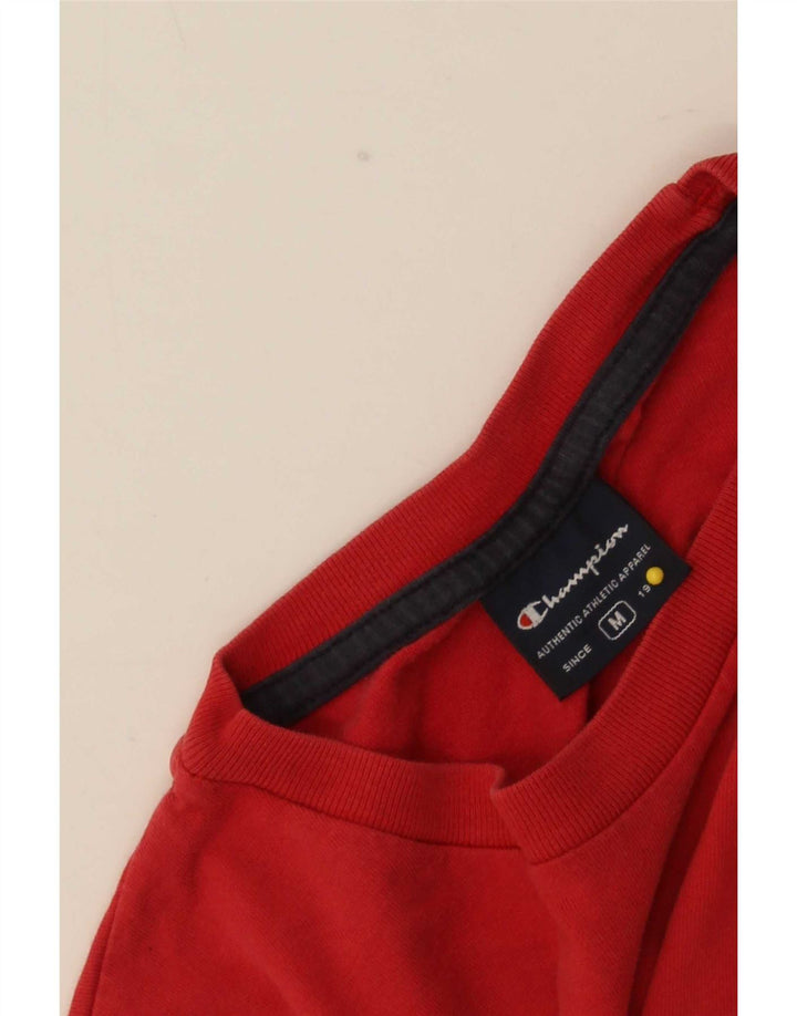 Champion Haut à Manches Longues Homme Rouge Moyen Colourblock