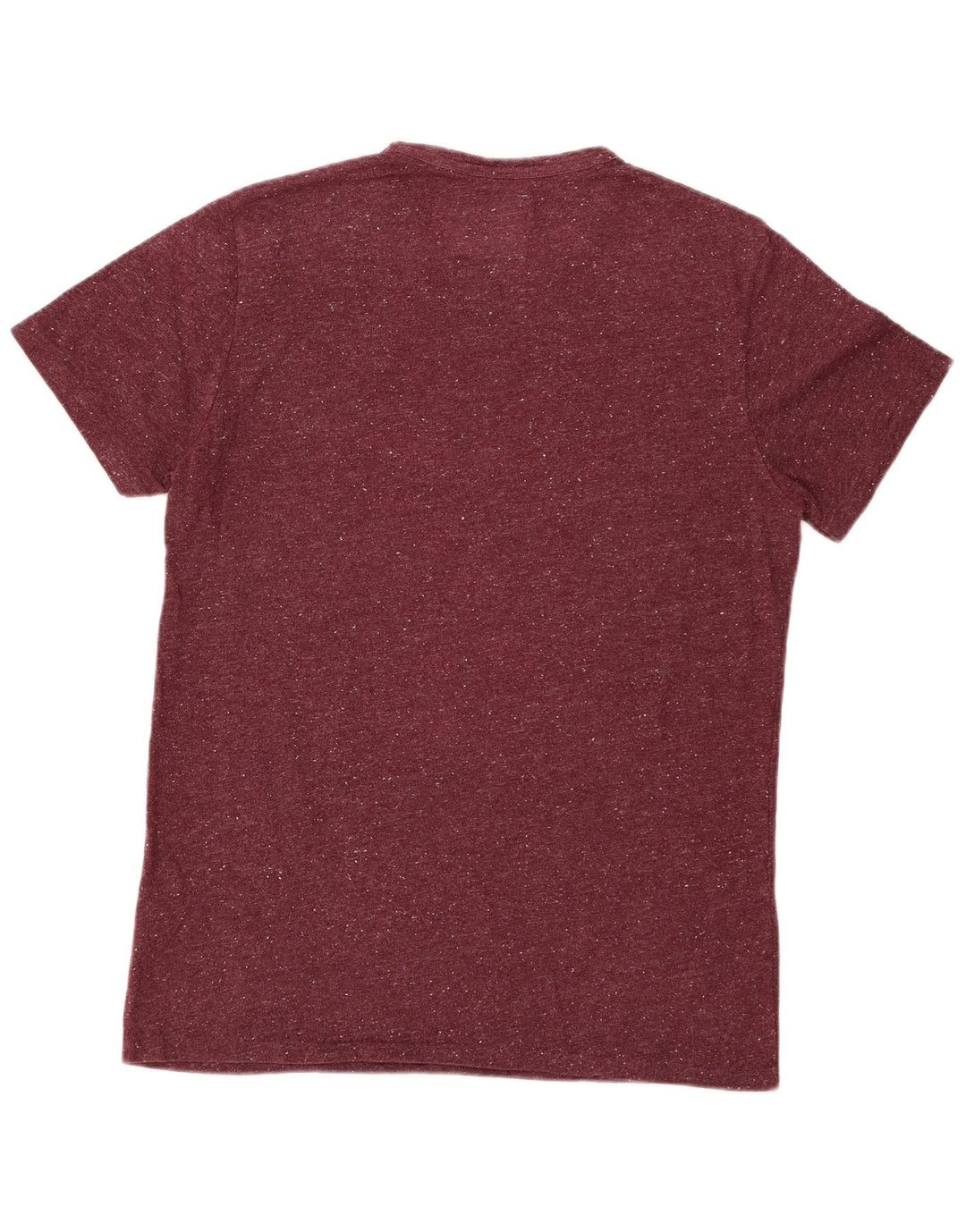 SUPERDRY T-Shirt Graphique Top XL Coton Chiné Bordeaux Homme