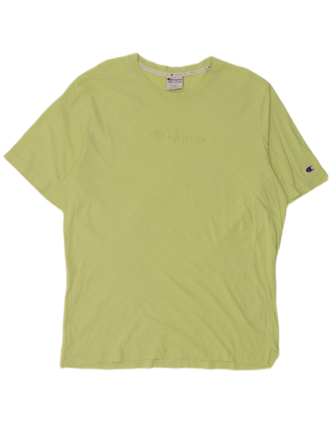 CHAMPION T-Shirt Graphique Homme Top 2XL Vert Coton