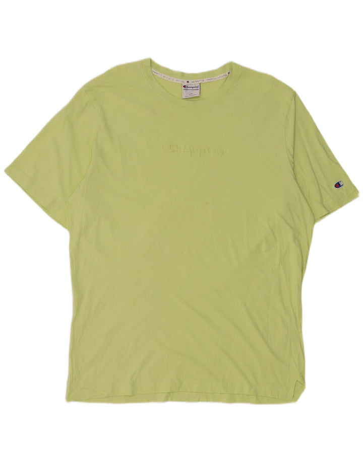 CHAMPION T-Shirt Graphique Homme Top 2XL Vert Coton