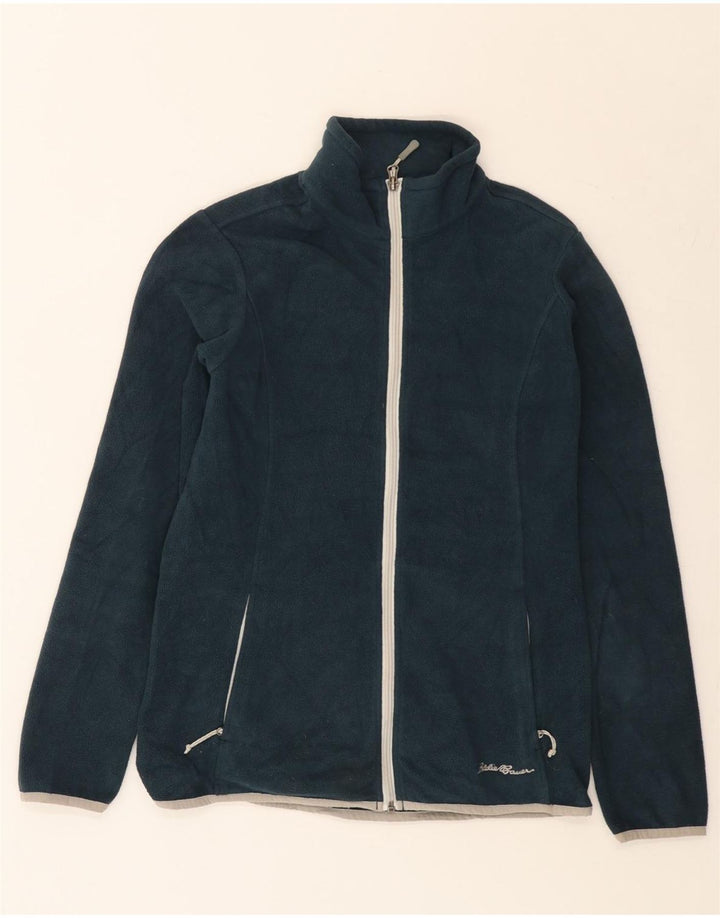Eddie Bauer Veste polaire pour femme UK 12 Medium Bleu marine Polyester