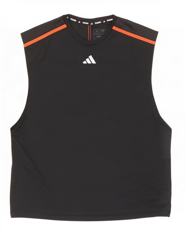 Adidas Hommes Aeroready Slim Fit Débardeur XL Noir Colorblock Polyester