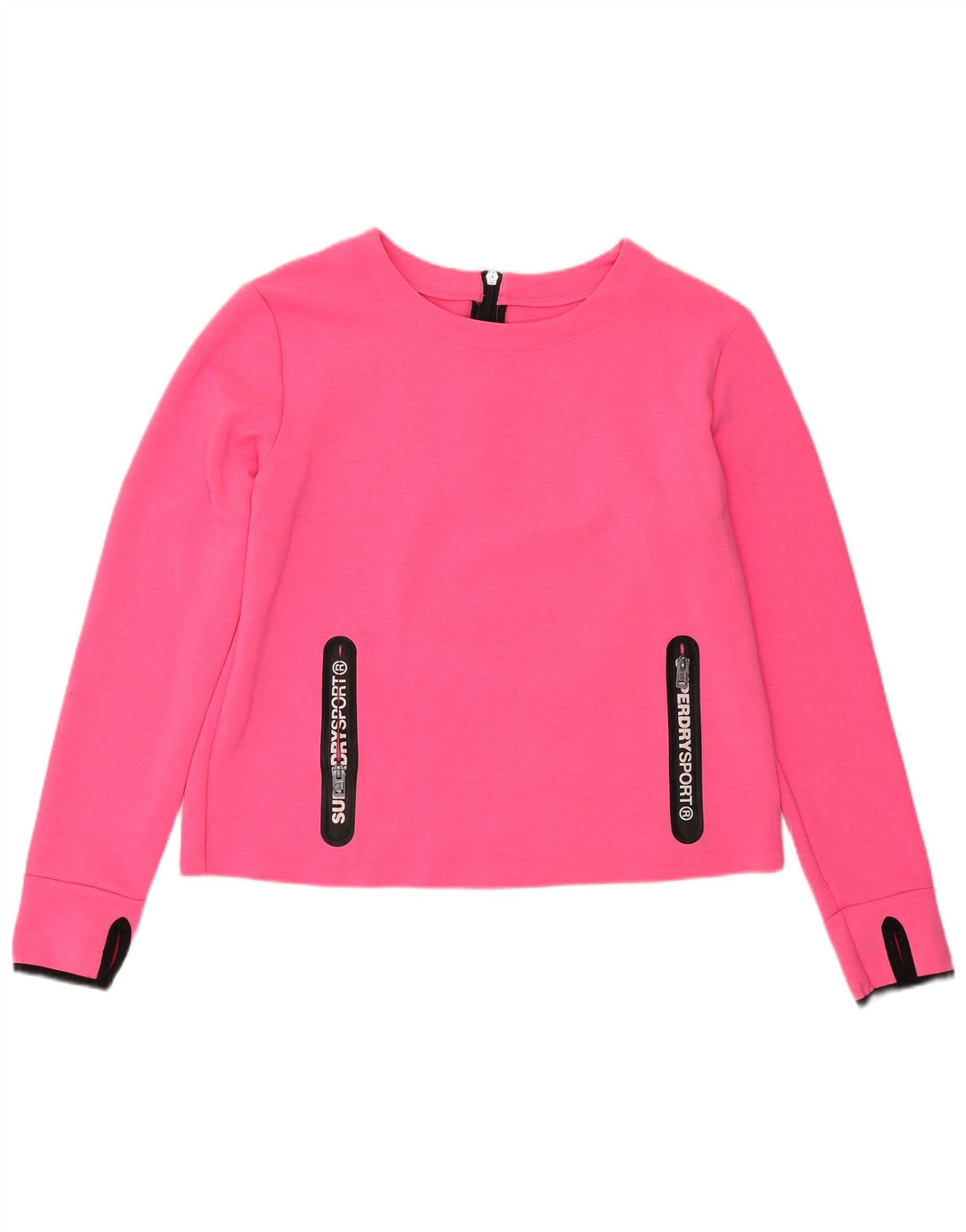 SUPERDRY Sweat-shirt Femme UK 14 Large Rose Polyester