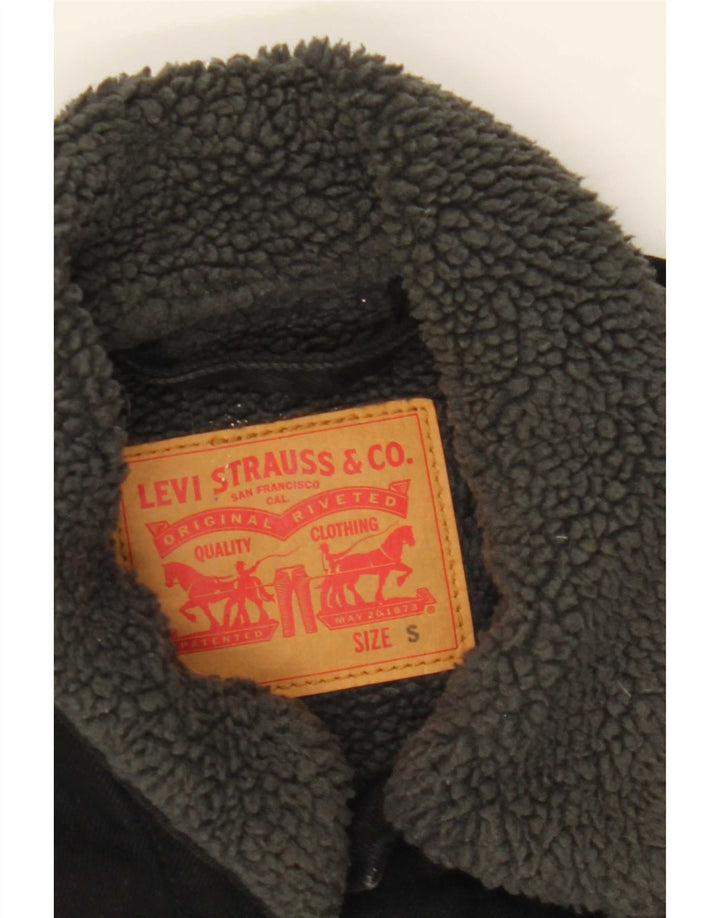 Levi's Veste Sherpa en Jean Homme UK 36 Petit Noir Coton