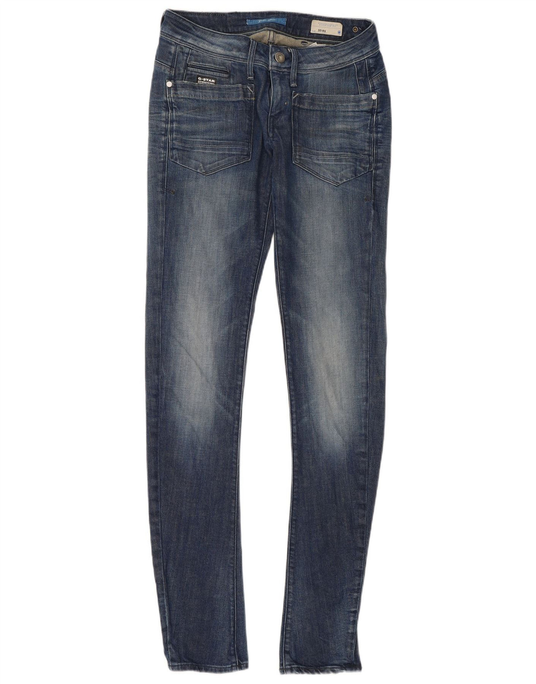 G-STAR Jean Super Slim Femme W28 L34 Bleu Coton
