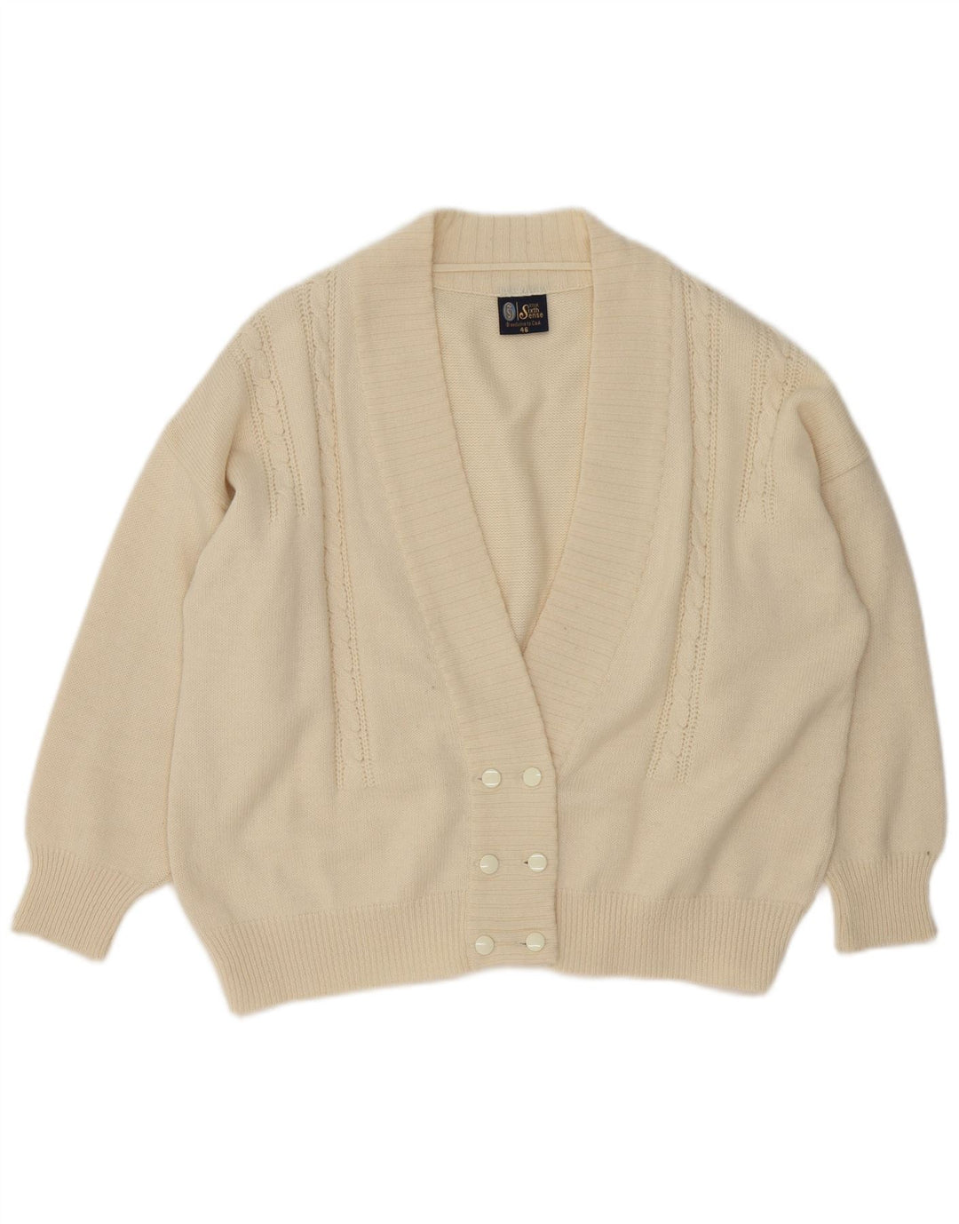 Your Sixth Sense Cardigan surdimensionné pour femme EU 46 XL Blanc cassé