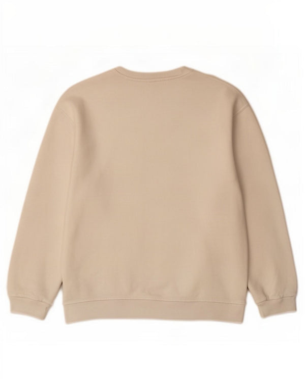 Zara Sweat-shirt surdimensionné graphique pour femme UK 10 Petit polyester blanc