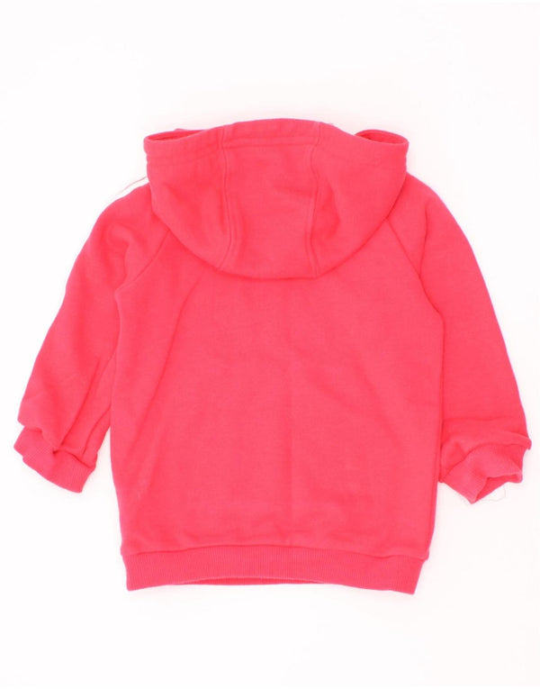 Adidas Pull à capuche boutonné pour bébé fille 3-6 mois Rose Coton