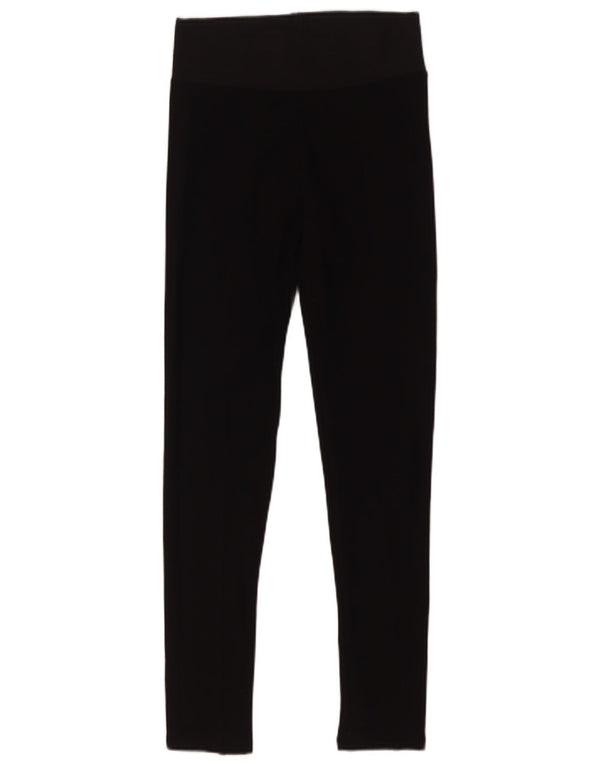 Zara Femme Leggings UK 8 Small Noir Viscose