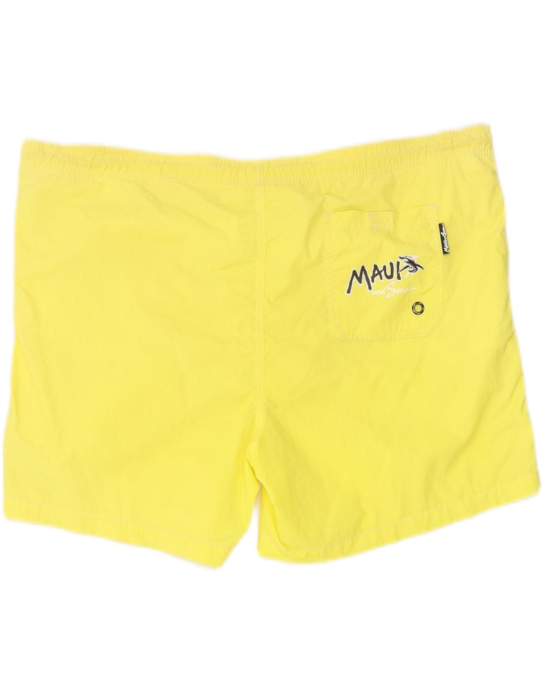 MAUI AND SONS Mens Swimming Shorts 2XL  Yellow Polyamide
