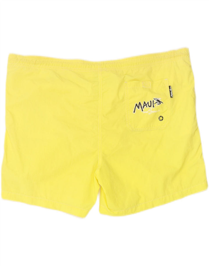 MAUI AND SONS Mens Swimming Shorts 2XL  Yellow Polyamide