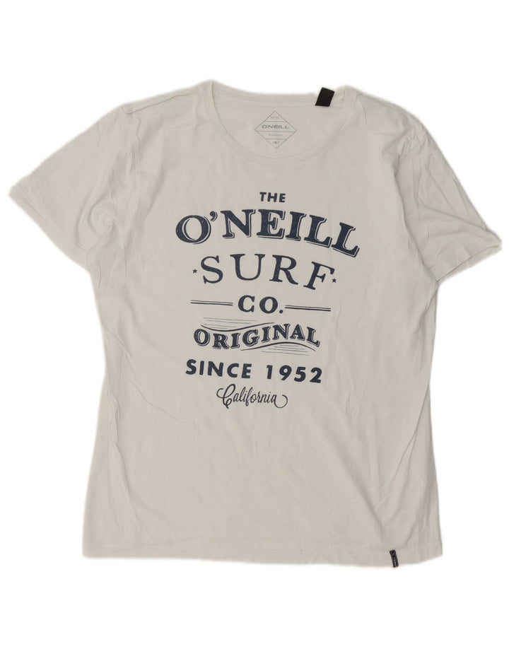 O'Neill T-Shirt Graphique Homme Blanc Moyen Coton