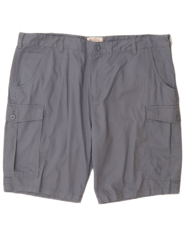 Mountain Warehouse Short Cargo Homme W40 XL Bleu Coton