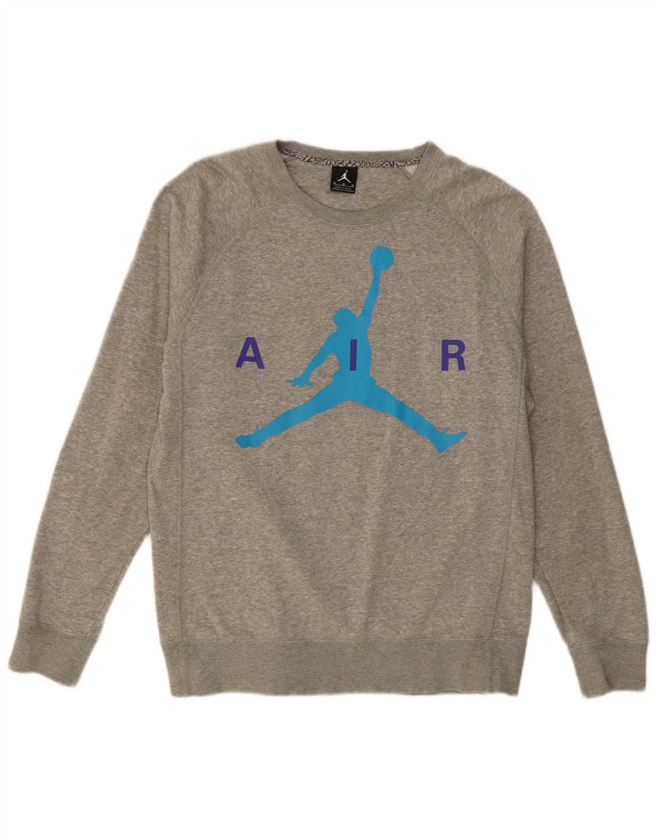 Jordan Sweat-shirt graphique pour homme en coton gris moyen