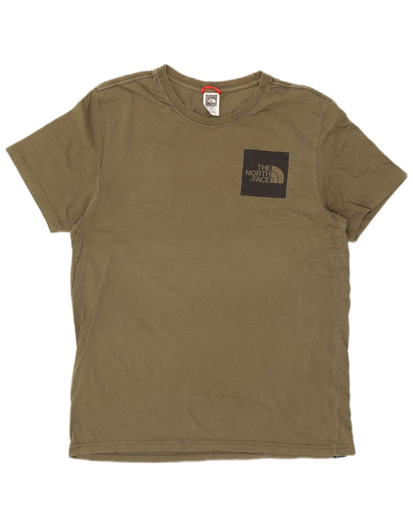 The North Face T-Shirt Homme Haut Large Kaki Coton