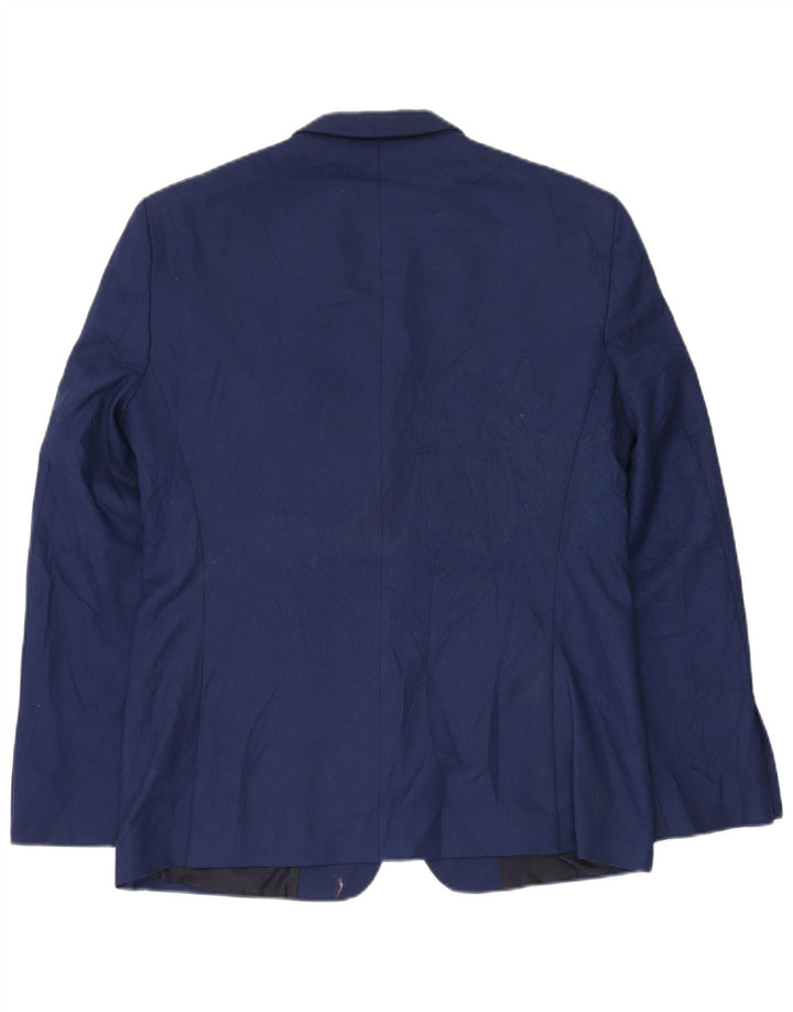 Zara Veste Blazer Slim Fit 2 Boutons Homme EU 54 XL Bleu Marine