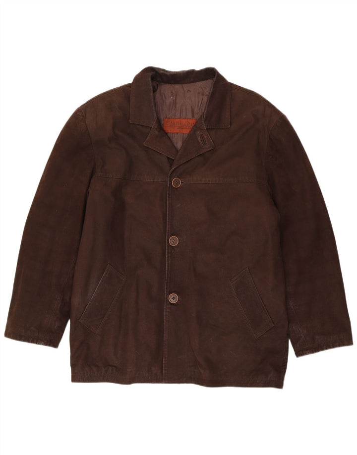 Lavorazione Artigianale Veste en Cuir Homme IT 48 Marron Moyen
