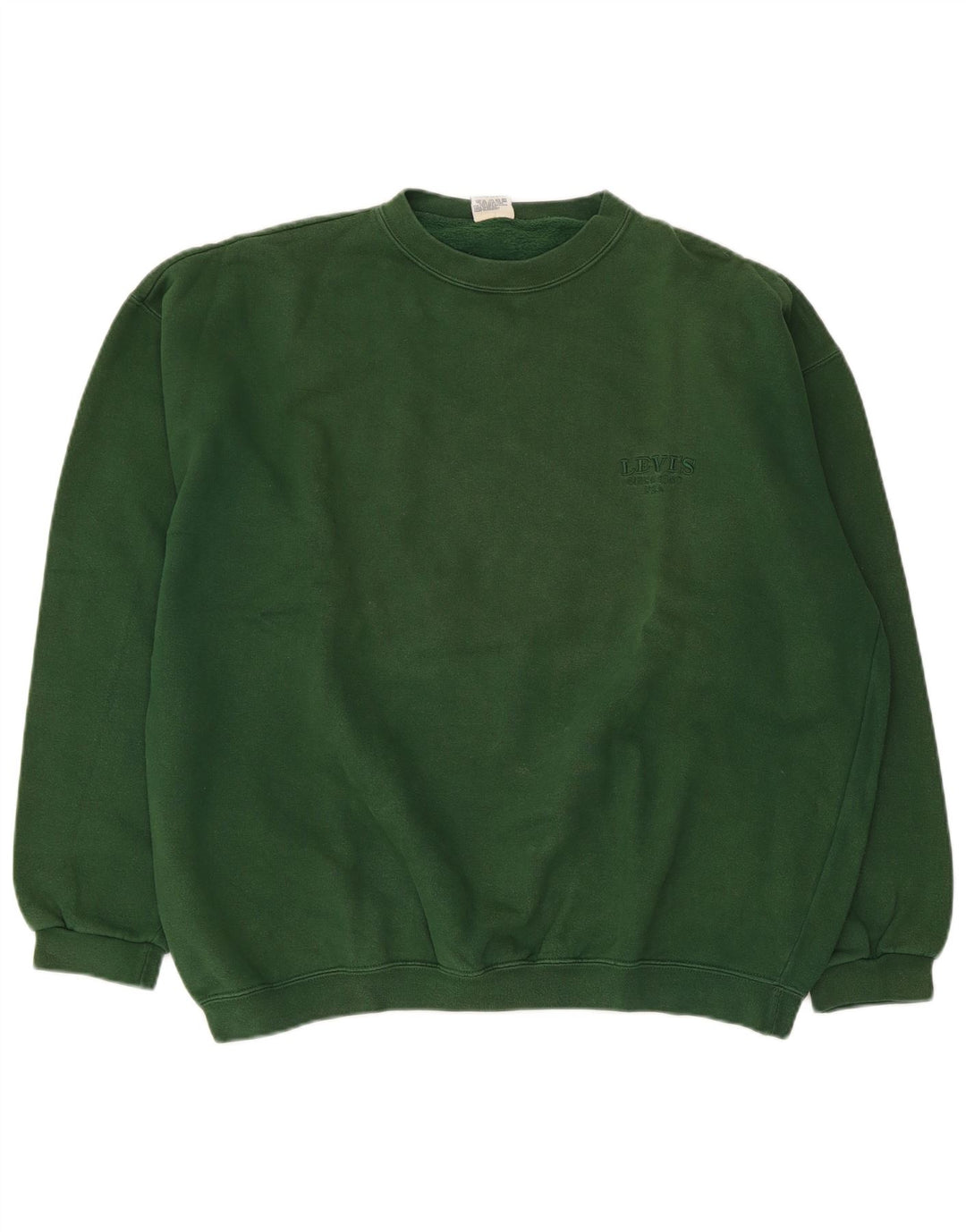 Levi's Sweatshirt Jumper XL Vert Coton Homme