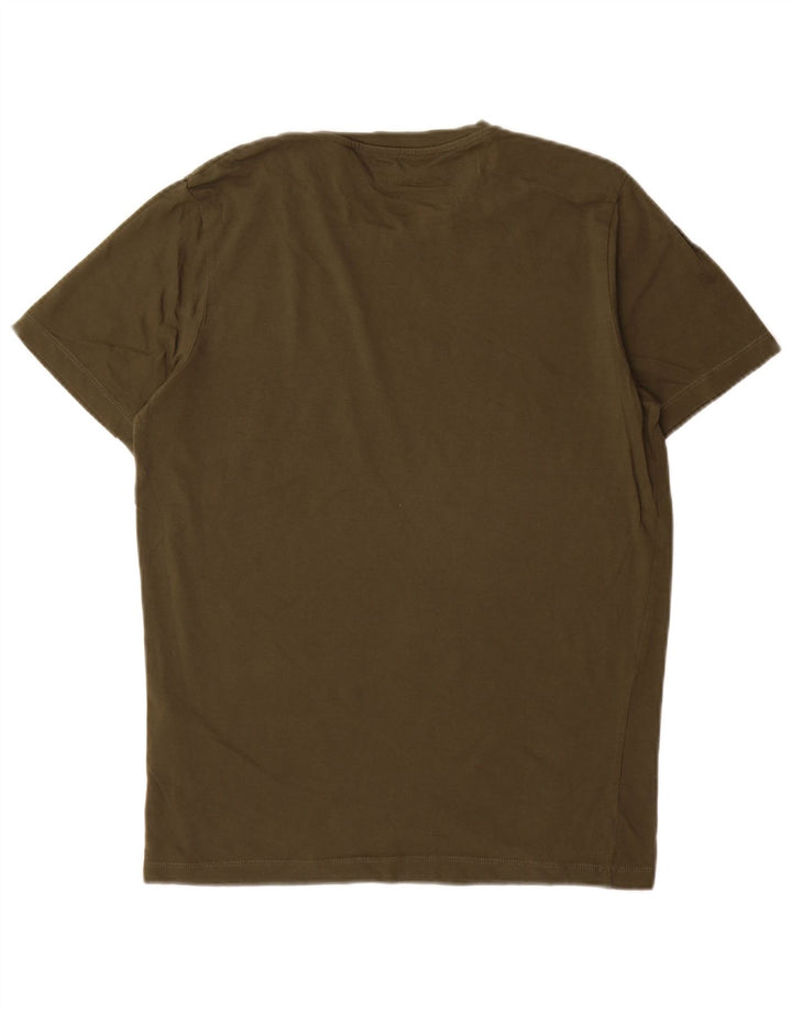 Jack & Jones T-Shirt Graphique Homme Petit Kaki Coton