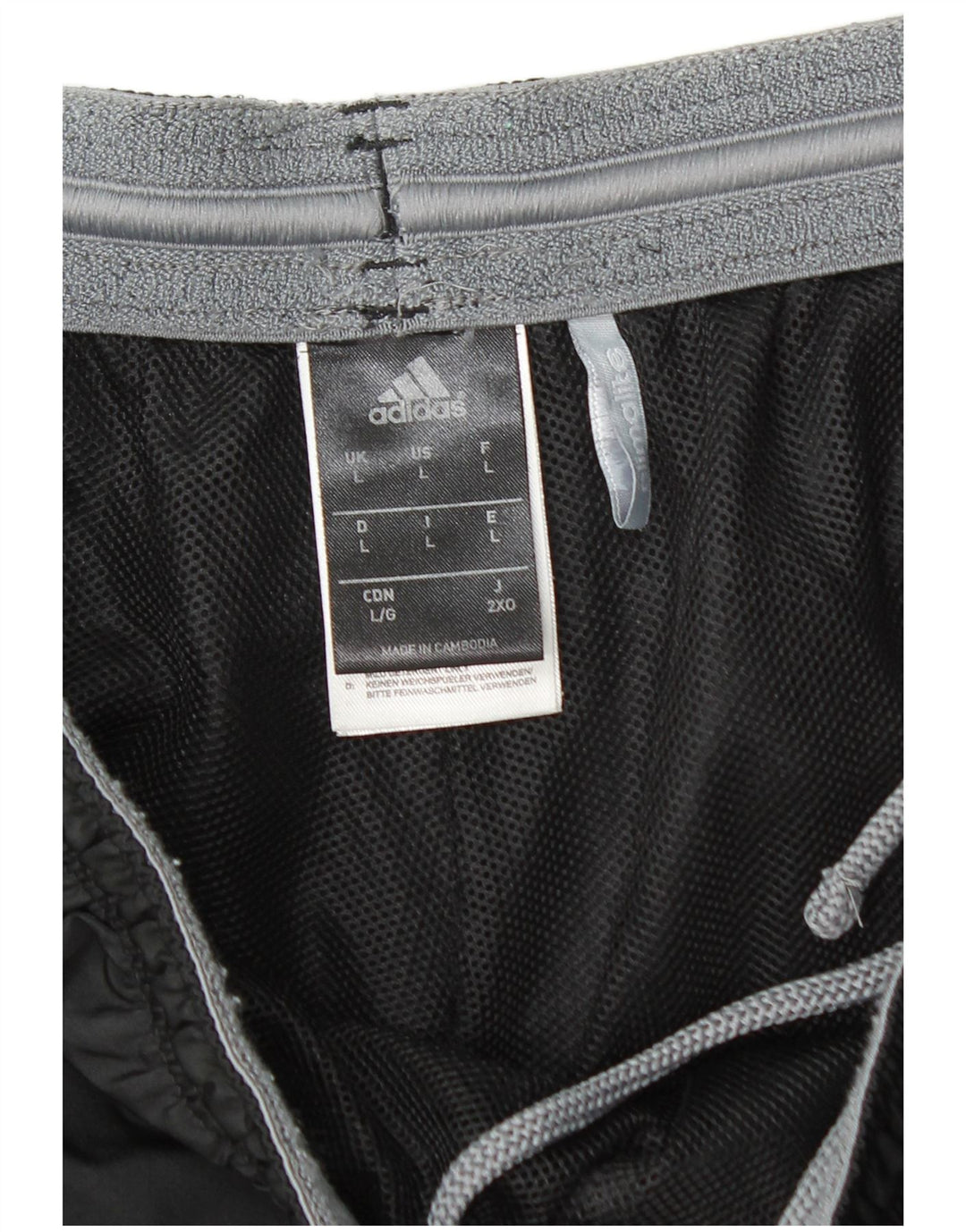 ADIDAS Short de sport Climalite pour hommes, grand, noir, polyester