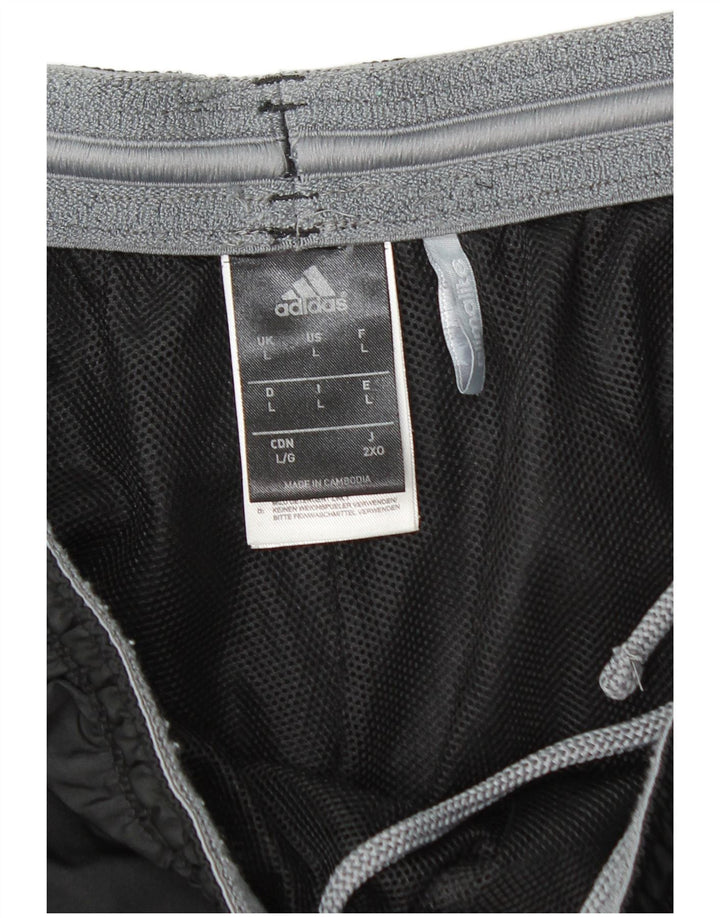 ADIDAS Short de sport Climalite pour hommes, grand, noir, polyester