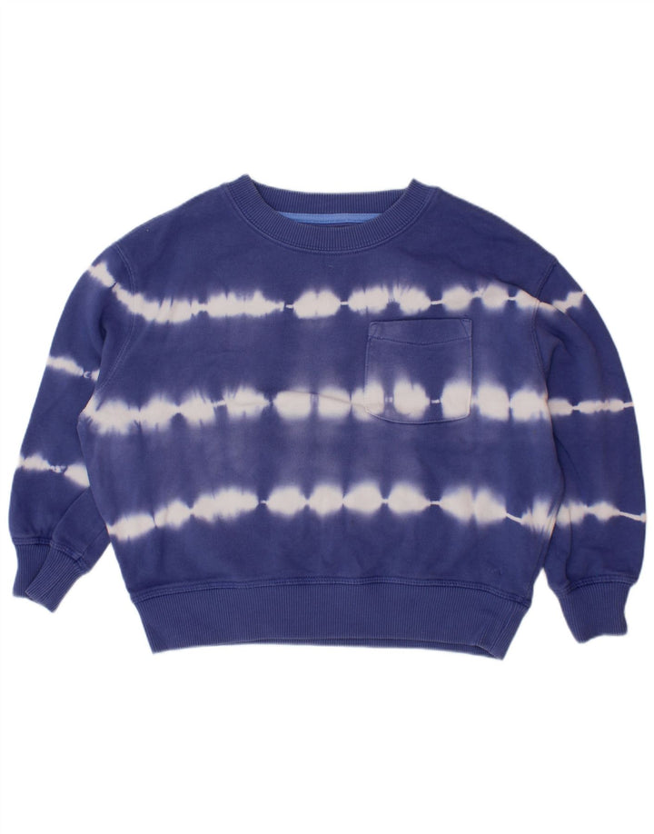 BODEN Sweat-shirt fille 4-5 ans en coton bleu tie-dye