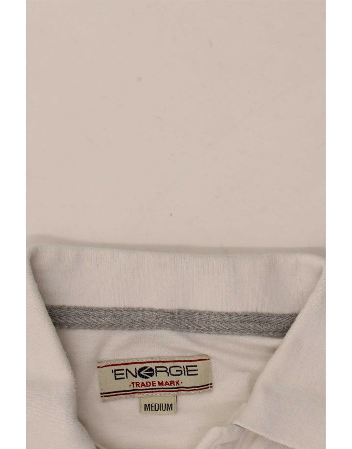 Energie Polo à Manches Longues Homme Blanc Moyen