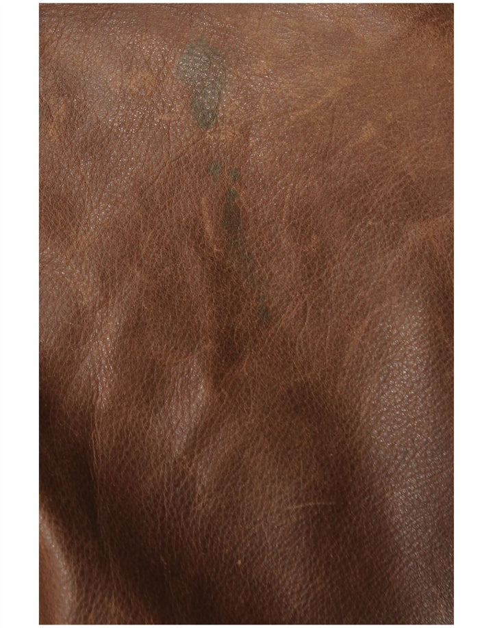 La Matta Veste en cuir bomber pour homme IT 50 Grand cuir marron