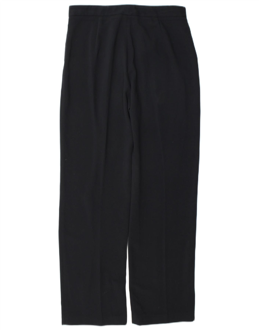 Zara Pantalon de costume droit pour femme EU 40 Medium W30 L31 Bleu marine Polyester