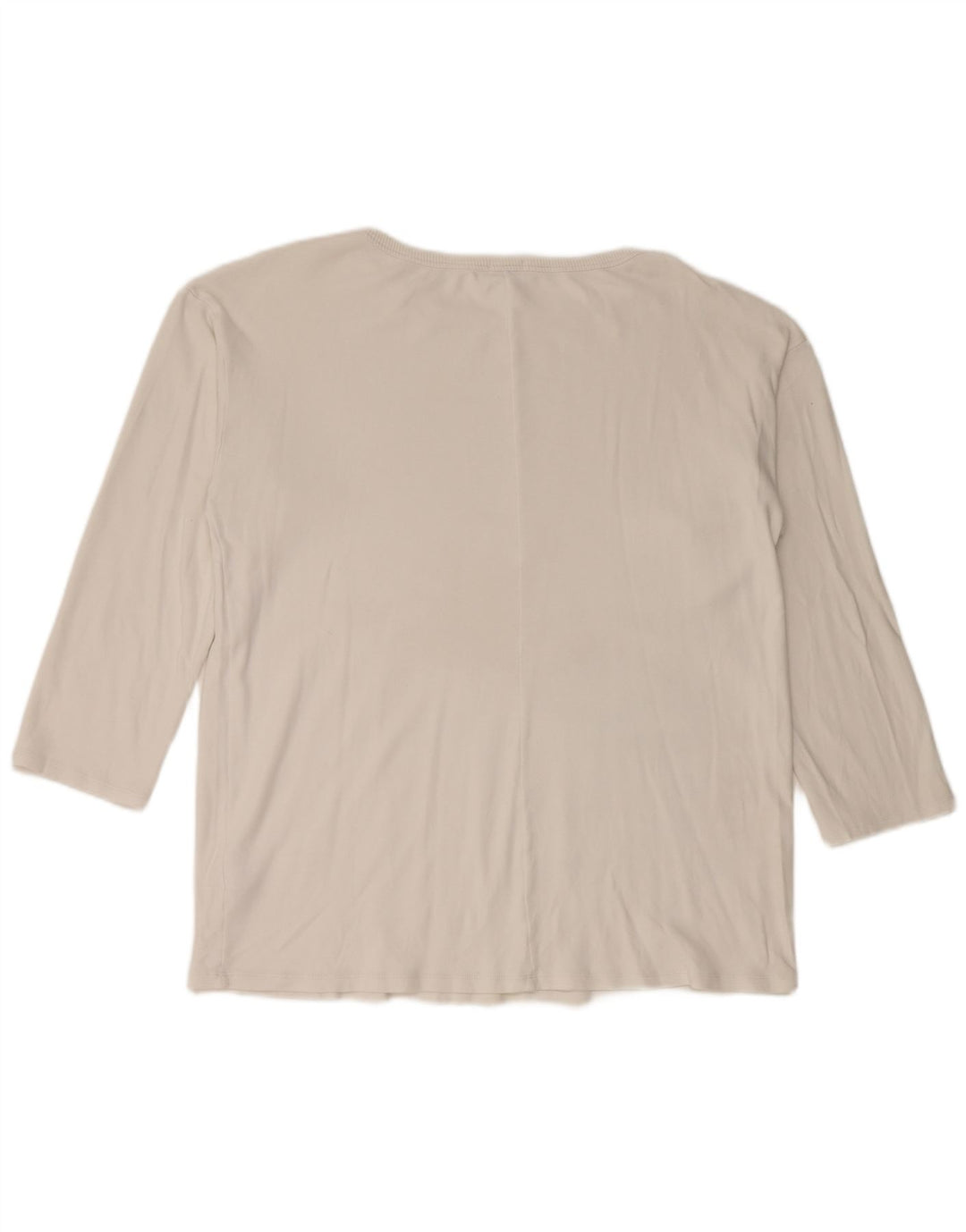 Benetton Femme Disney Haut Graphique Oversize Manches Longues UK 12 Blanc Moyen