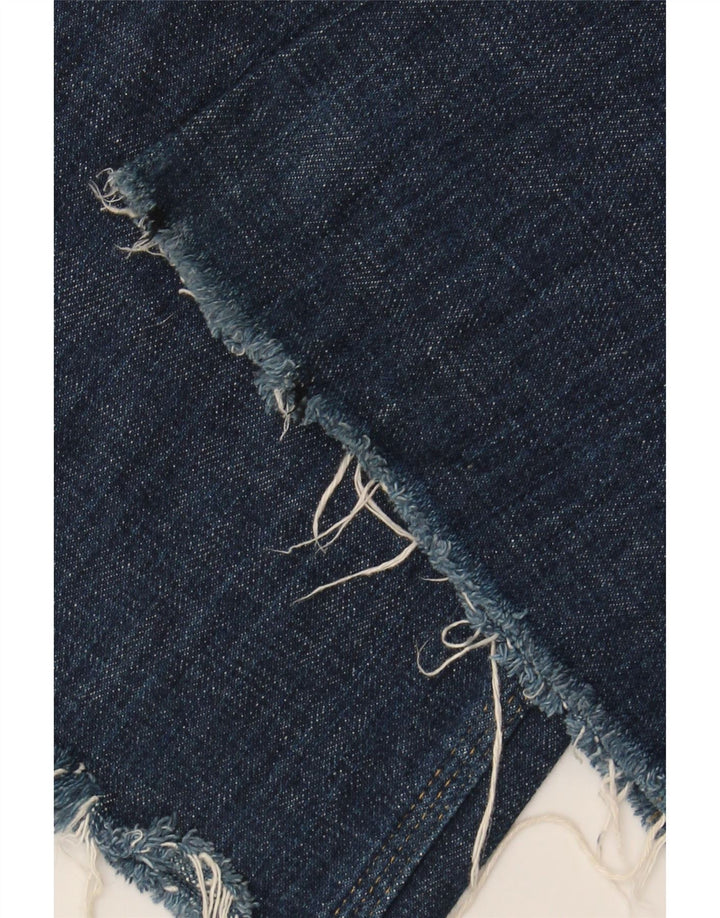 CARHARTT Jean Cargo Droit Femme W34 L28 Bleu Marine Coton