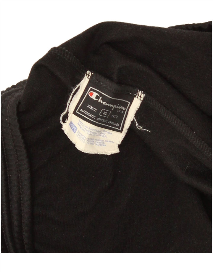 Champion Pantalon de Survêtement Graphique Homme XL Noir Polyester