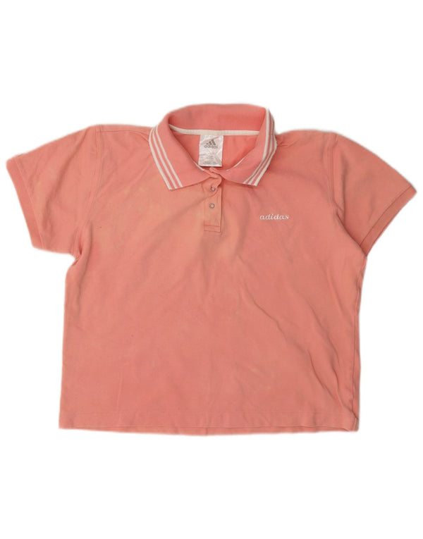 Adidas Polo Femme UK 16 Grand Rose Coton