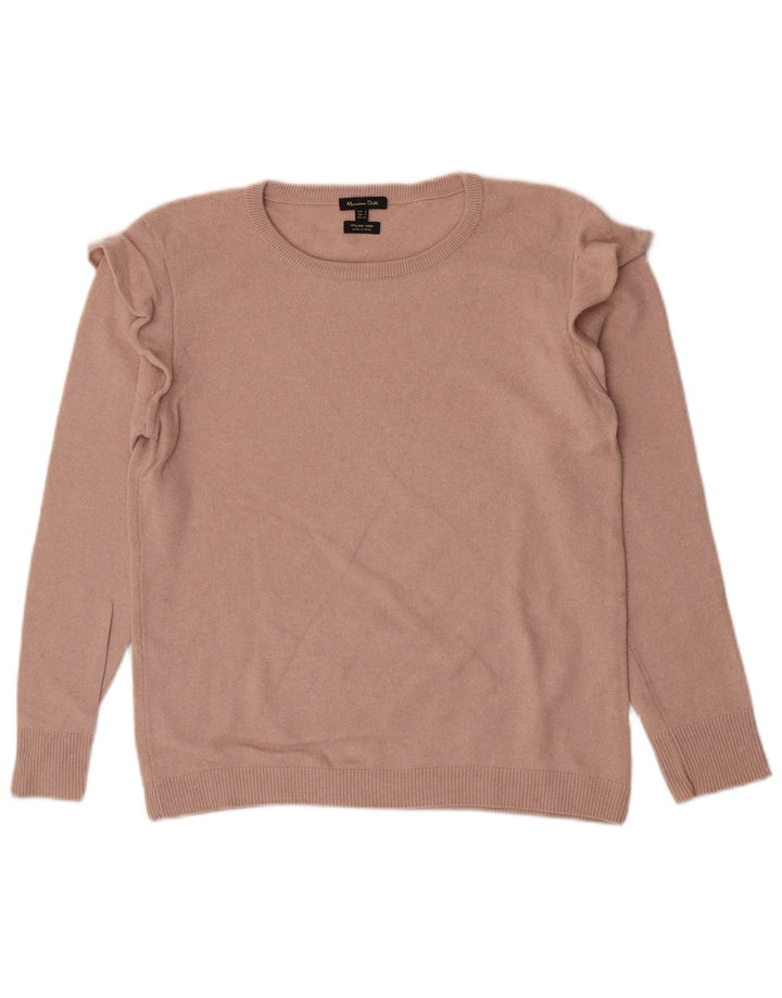 Massimo Dutti Pull col bateau pour femme UK 10 Petit Beige Polyamide